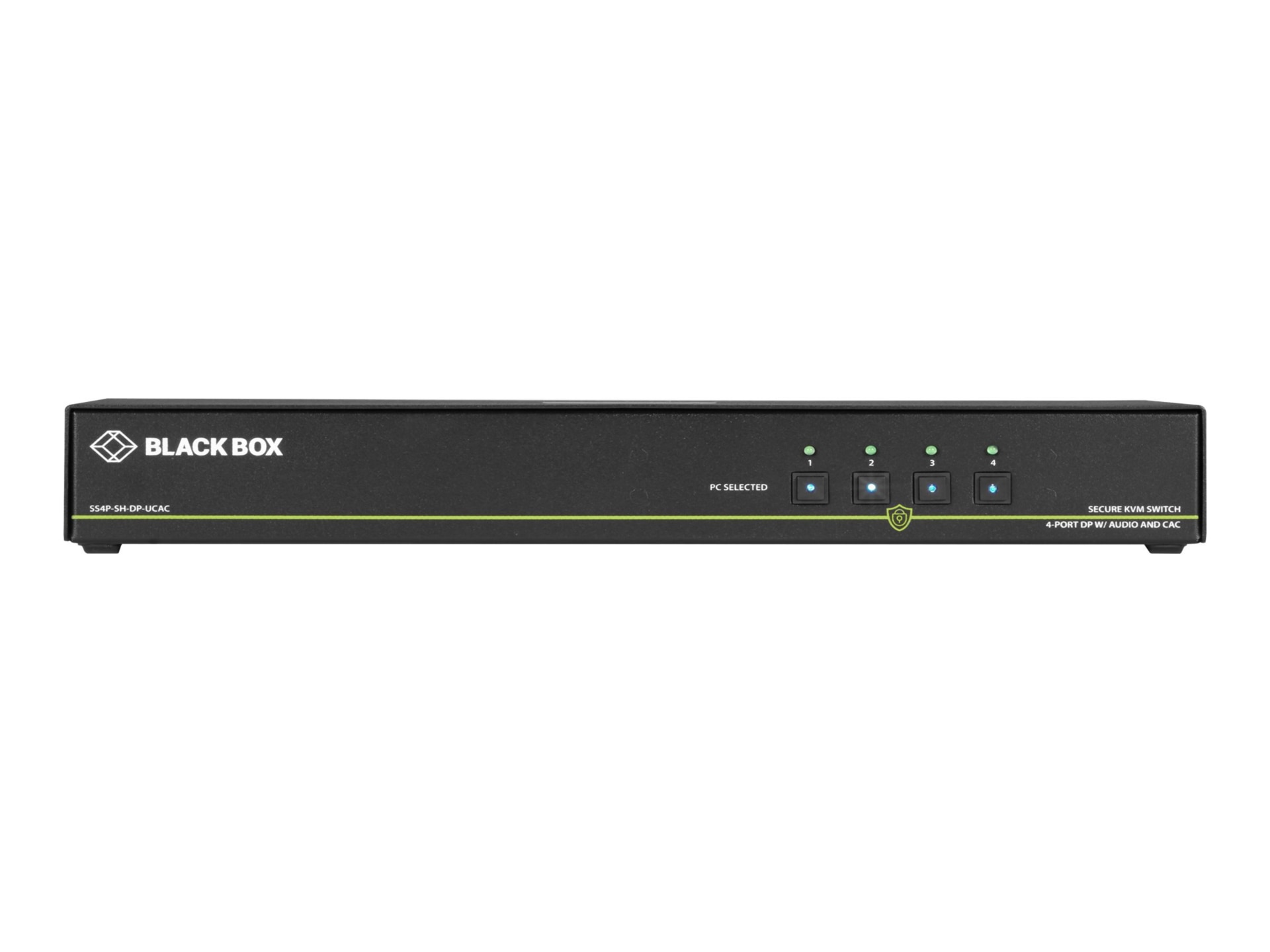 KVM Switch NIAP3 4-Port Single-Monitor DP 4K30 USB AUD CAC