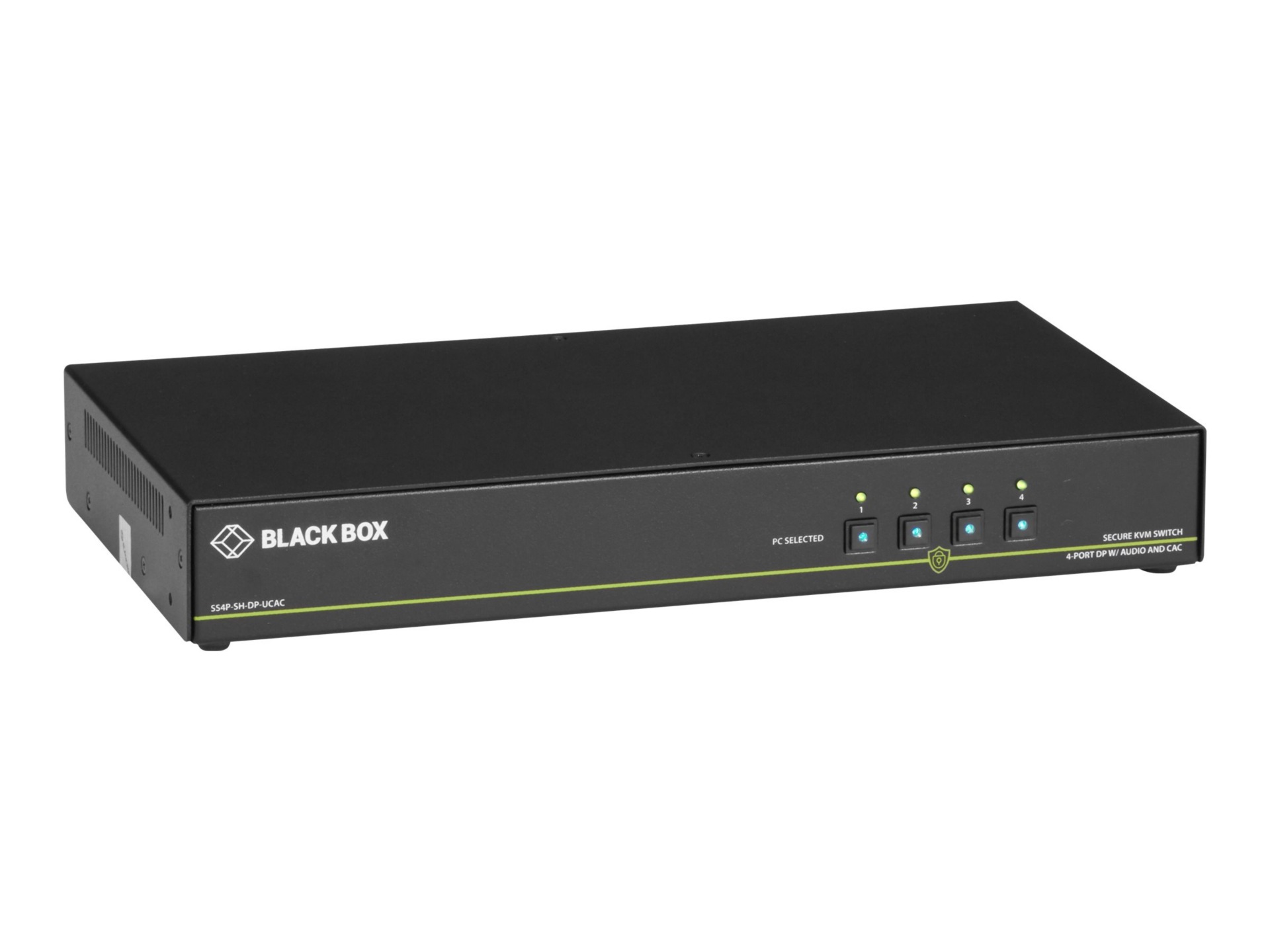 Black Box Secure Kvm Switch Niap3 4pt Single Monitor Dvi I Ps2 Usb Aud Cac Ss4p Sh Dvi Ucac Server Management Cdw Com