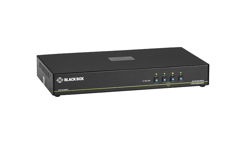 Black Box SECURE NIAP - Single-Head - KVM / audio switch - 4 ports - TAA Compliant