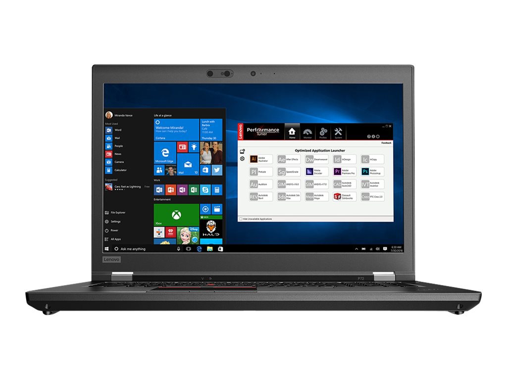 Lenovo ThinkPad P72 - 17.3" - Xeon E-2176M - 32 GB RAM - 1 TB SSD - US