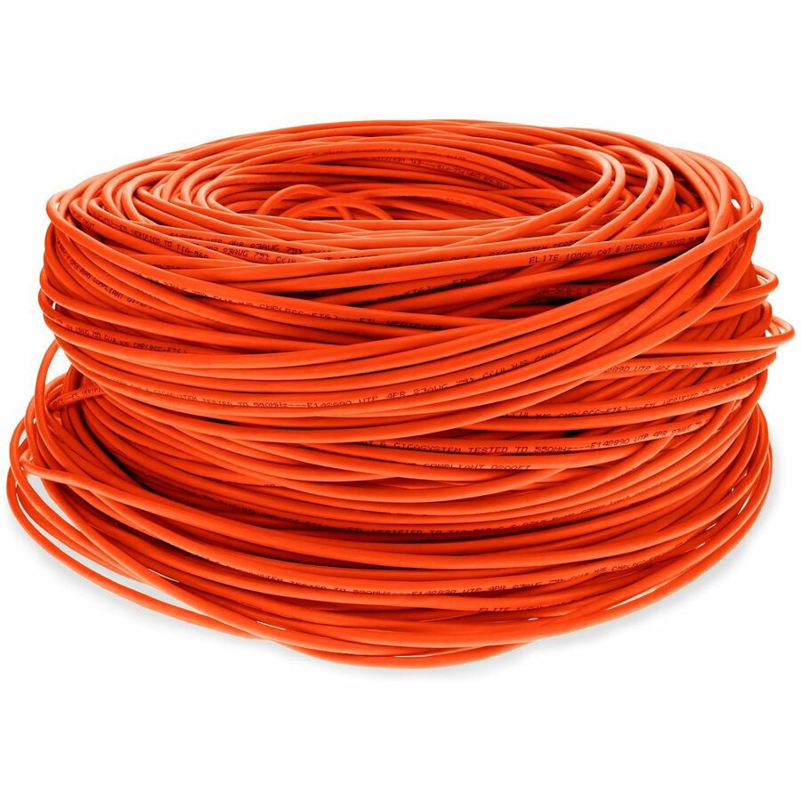 Proline 1000ft Non-Terminated Orange CAT6 PVC Bulk Cable CAT 6