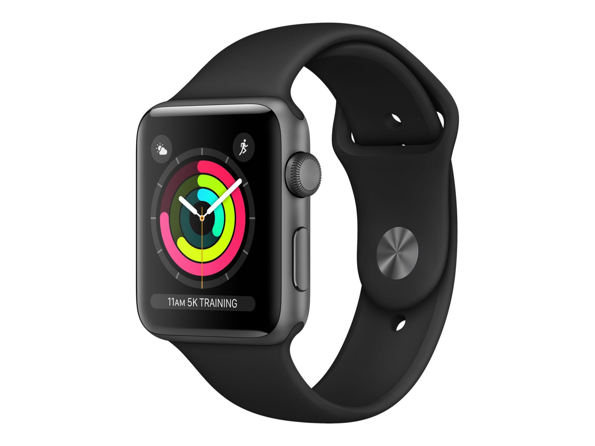 Apple Watch Series 3 38mm Smart Watch GPS - Space Gray Aluminum/Black