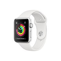 Apple Watch Series 3 42mm Smart Watch GPS - Silver Aluminum/White