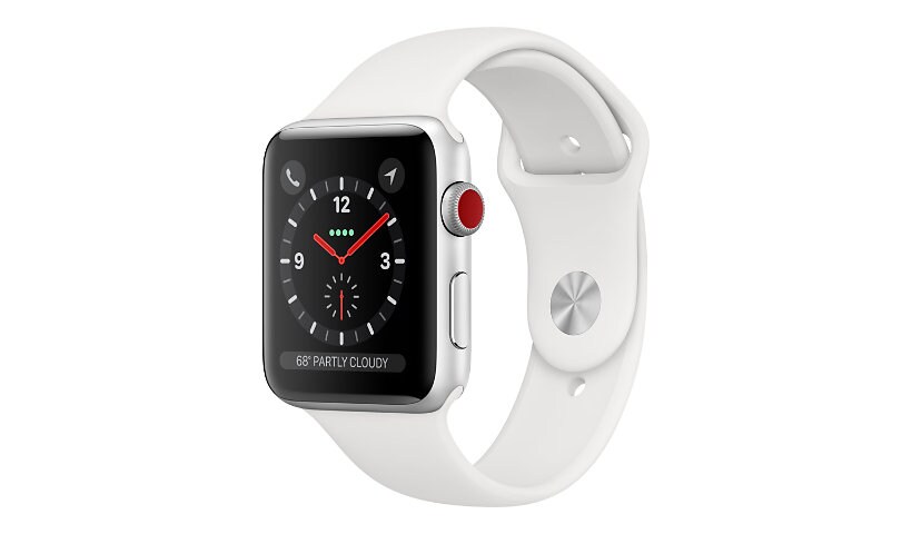 Apple Watch Series 3 42mm Smart Watch GPS & Cellular - Silver Aluminum