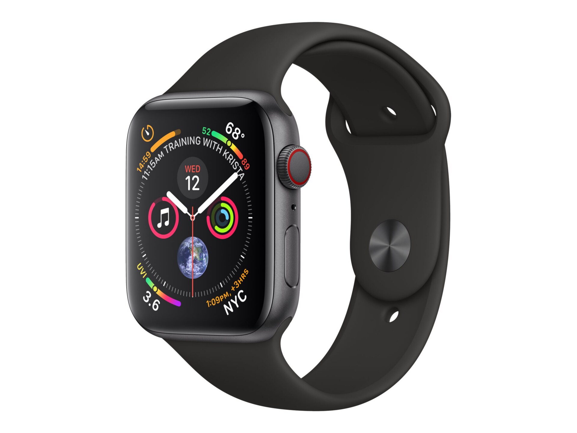 Apple Watch Series 4 (GPS + Cellular) - space gray aluminum - smart watch w