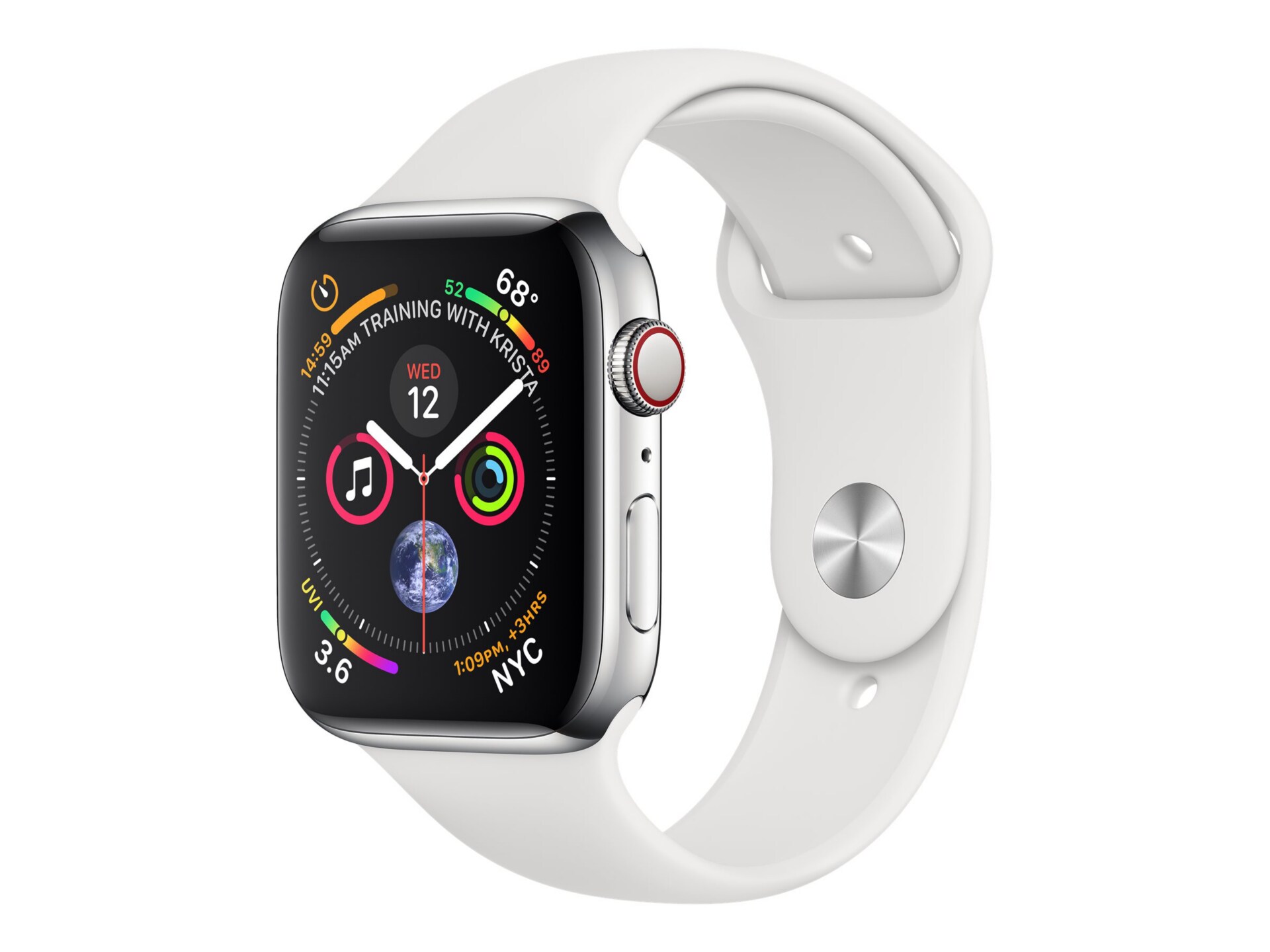 Apple Watch Series 4 (GPS + Cellular) - stainless steel - smart watch with