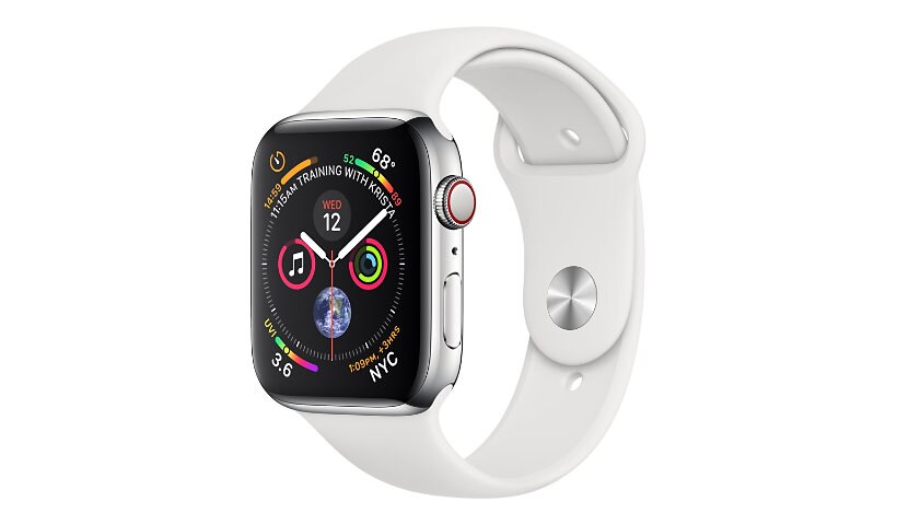 Apple Watch Series 4 (GPS + Cellular) - stainless steel - smart watch with