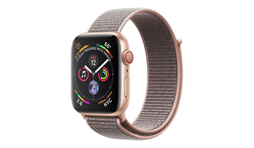 Apple Watch Series 4 (GPS + Cellular) - gold aluminum - smart watch with sp