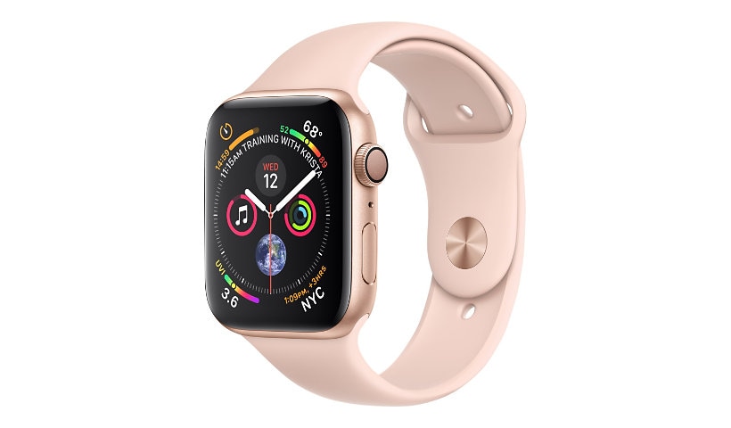 Apple Watch Series 4 (GPS) - gold aluminum - smart watch with sport band -
