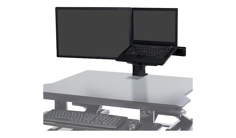 Ergotron WorkFit - mounting kit - for LCD display / notebook - black