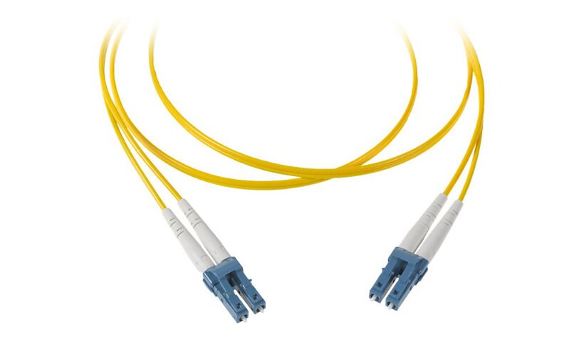 Molex LC Duplex, 1.6mm zip cord, Yellow, OS2, 1.0m Length