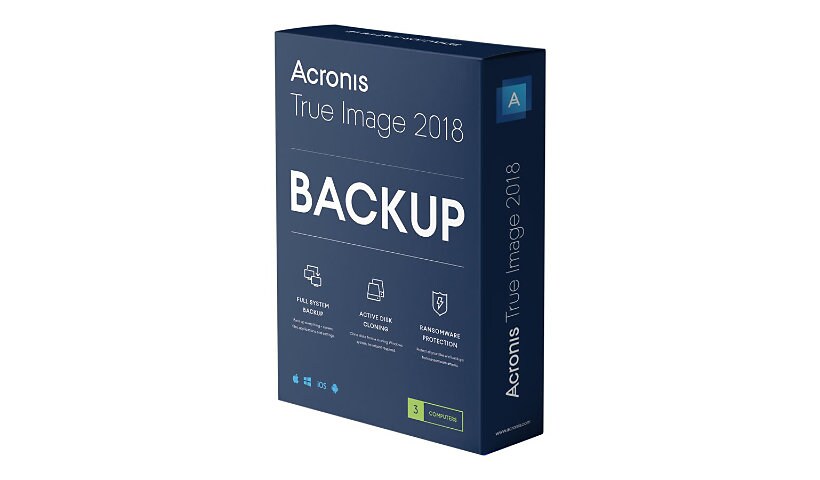 Acronis True Image Premium - subscription license (1 year) - 3 computers, 1 TB cloud storage space