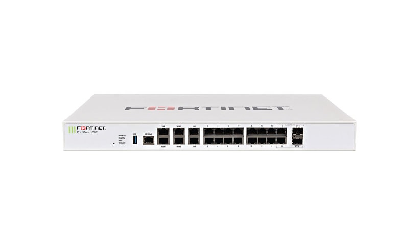 Fortinet FortiGate 101E - security appliance - with 1 year FortiCare 24X7 S