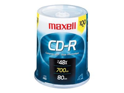 Thumbnail 2 of 2 for Maxell - CD-R x 100 - 700 MB - storage media