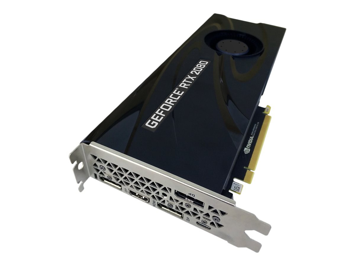 PNY GeForce RTX 2080 Blower - graphics card - GF RTX 2080 - 8 GB - black