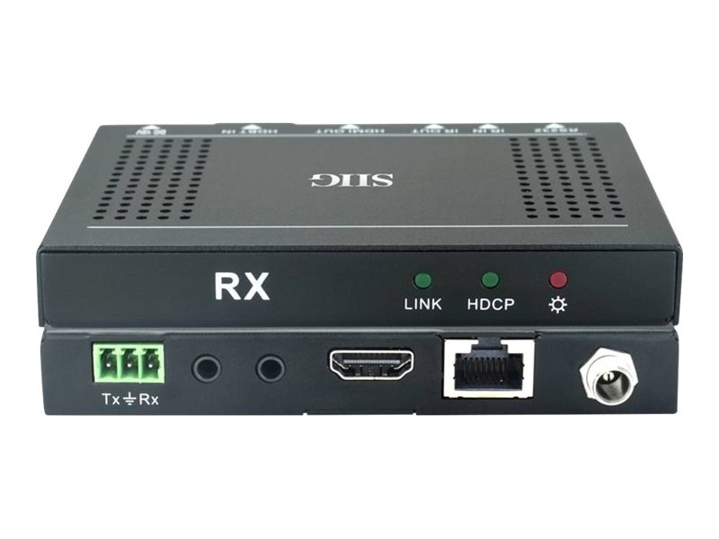 SIIG HDMI HDBaseT 4K Receiver (RX) - video/audio/infrared/serial extender - HDMI, HDBaseT