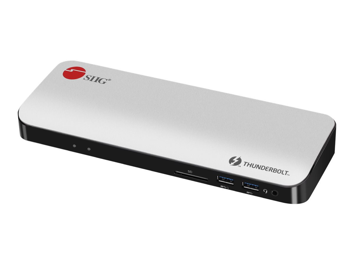 SIIG Thunderbolt 3 Dual 4K Video Docking Station with Power Delivery - dock