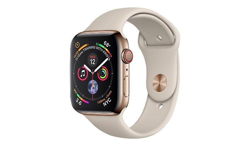 Apple Watch Series 4 (GPS + Cellular) - gold stainless steel - smart watch