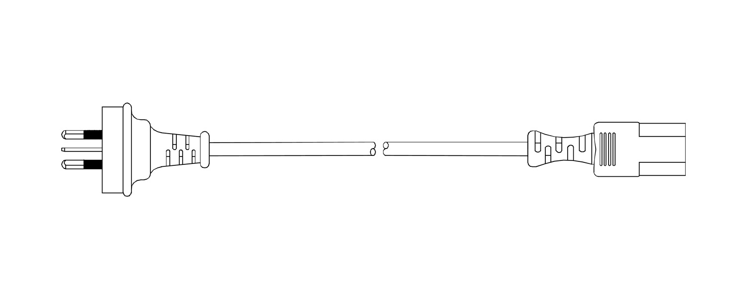 Juniper 11.6" 10A/250V AC Power Cord