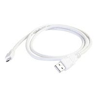 C2G 6ft USB 2.0 A to Micro-USB B Cable White - 6' USB Cable - USB cable - 4