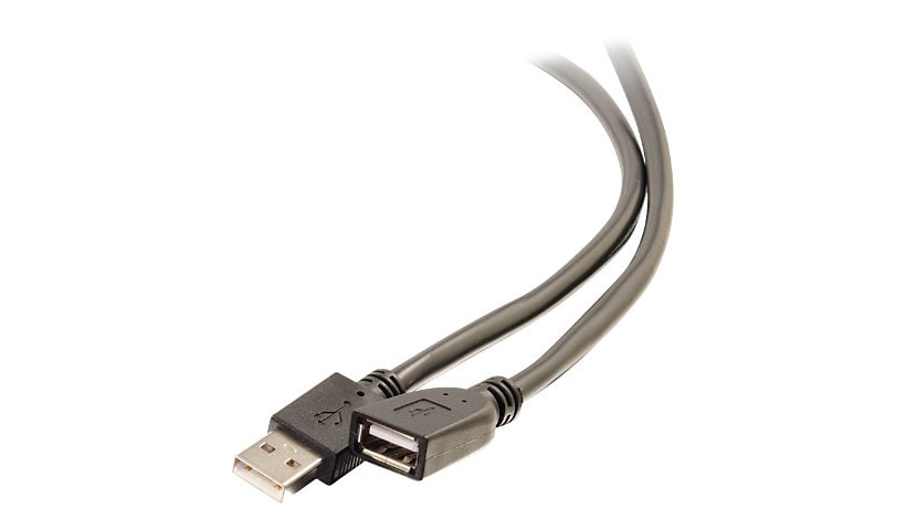 C2G 50ft USB Extension Cable - Active USB A to USB A Extension Cable - Plenum Rated - USB 2.0 - M/F