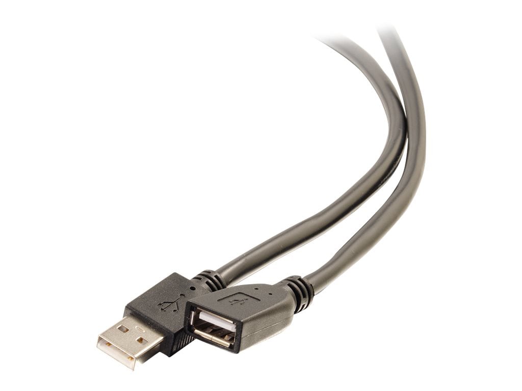 C2G 75ft USB Extension Cable - Active USB A to USB A Extension Cable - Plenum Rated - USB 2.0 - M/F