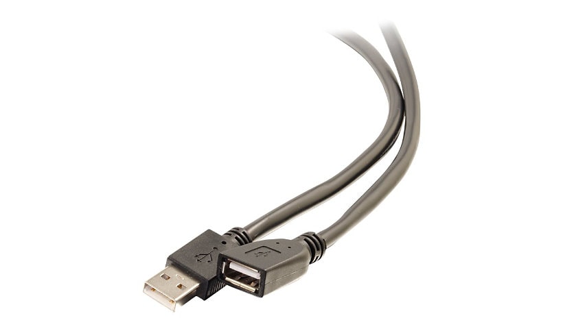 C2G 75ft USB Extension Cable - Active USB A to USB A Extension Cable - Plenum Rated - USB 2.0 - M/F