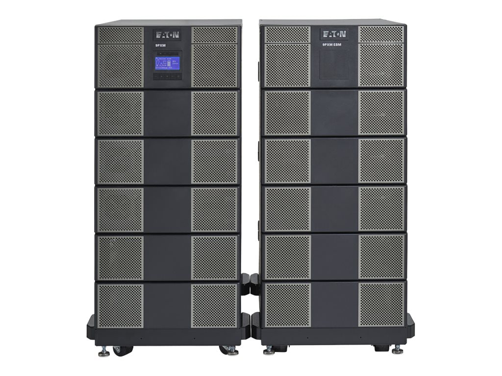 Eaton 9PXM 12-Slot Standard External Battery Cabinet for 9PXM Online Double-Conversion UPS, Add up to 3 EBMs, 21U