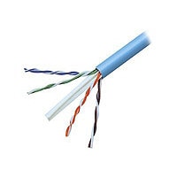 Belkin Cat6 500ft Blue Solid Bulk Cable, PVC, 4PR, 23 AWG, 500'