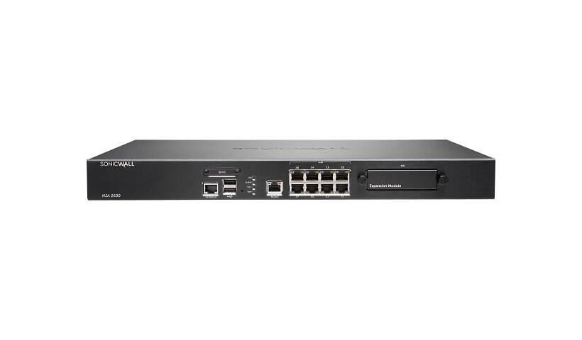 SonicWall NSA 2600 - security appliance - with 3 years SonicWALL Advanced G