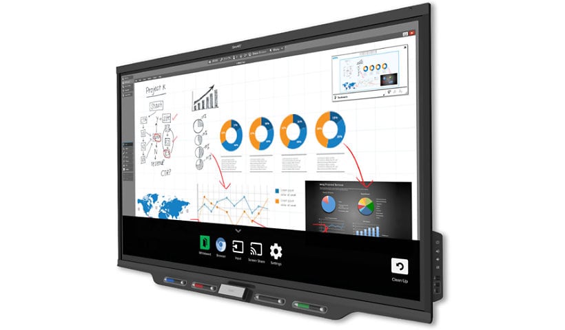 SMART Board 7375 Pro 75" 4K UHD HyPr Touch Interactive Display - Black