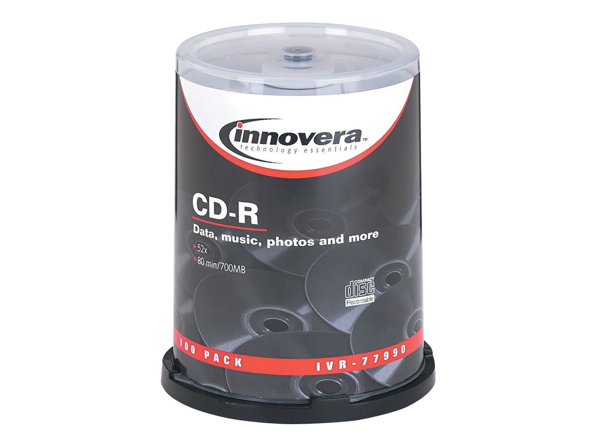 Innovera - CD-R x 100 - 700 MB - storage media