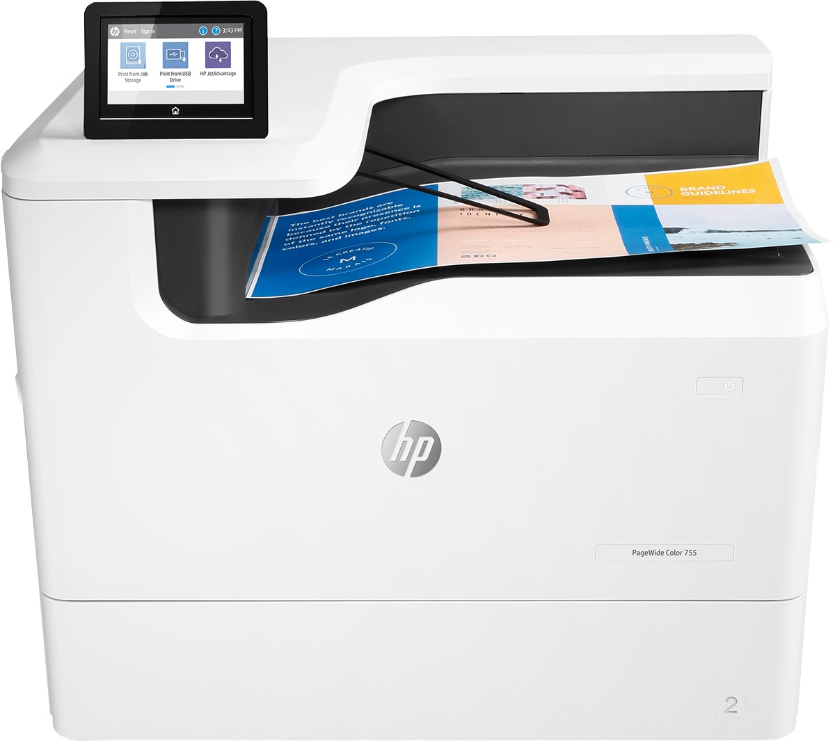 HP PageWide Color 755dn - printer - color - page wide array