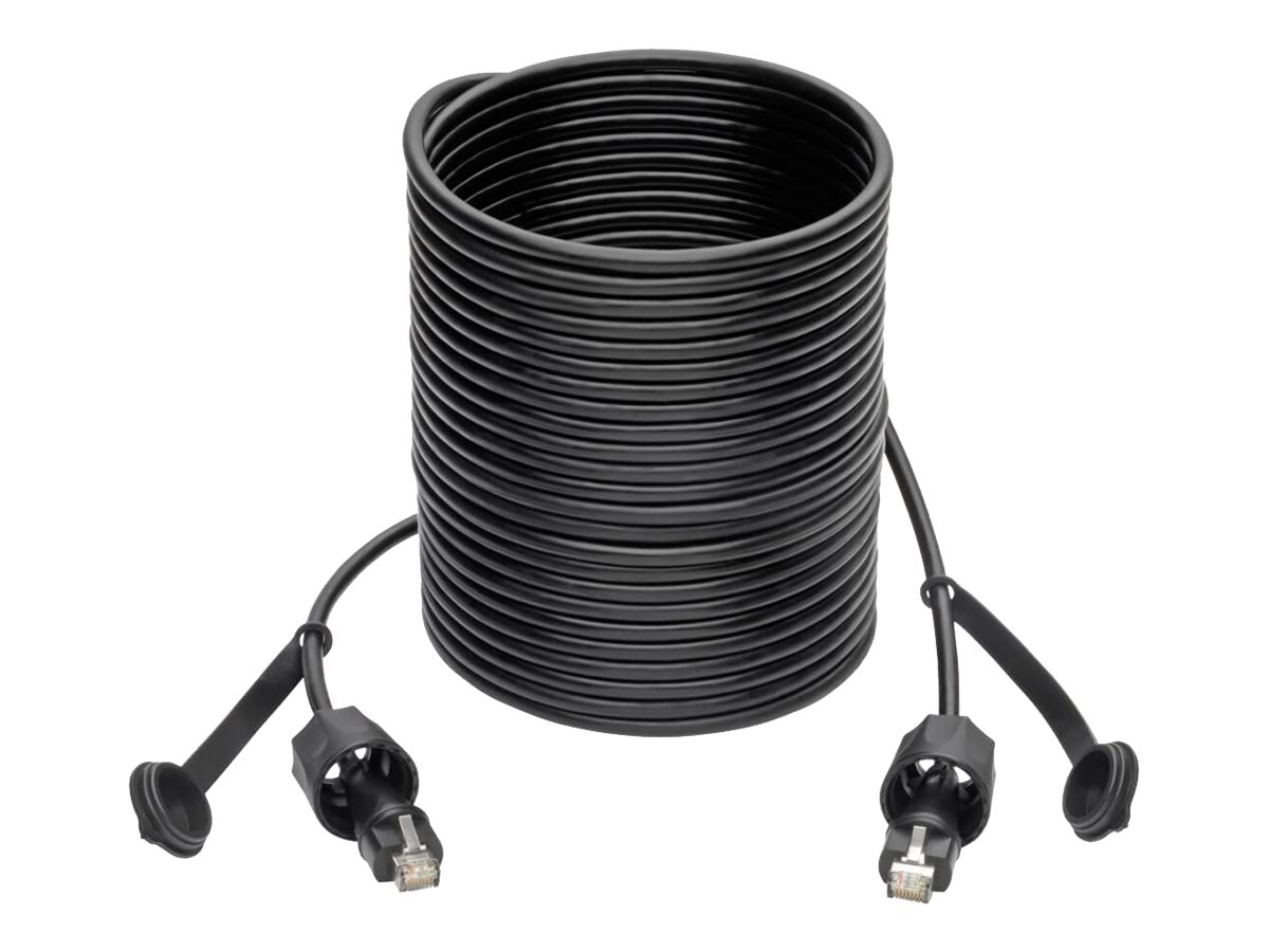 Eaton Tripp Lite Series Industrial Cat5e/Cat6 STP Ethernet Cable RJ45 M/M, CMX Outdoor, IP68, 26 AWG, TAA, 33ft 10.05 m