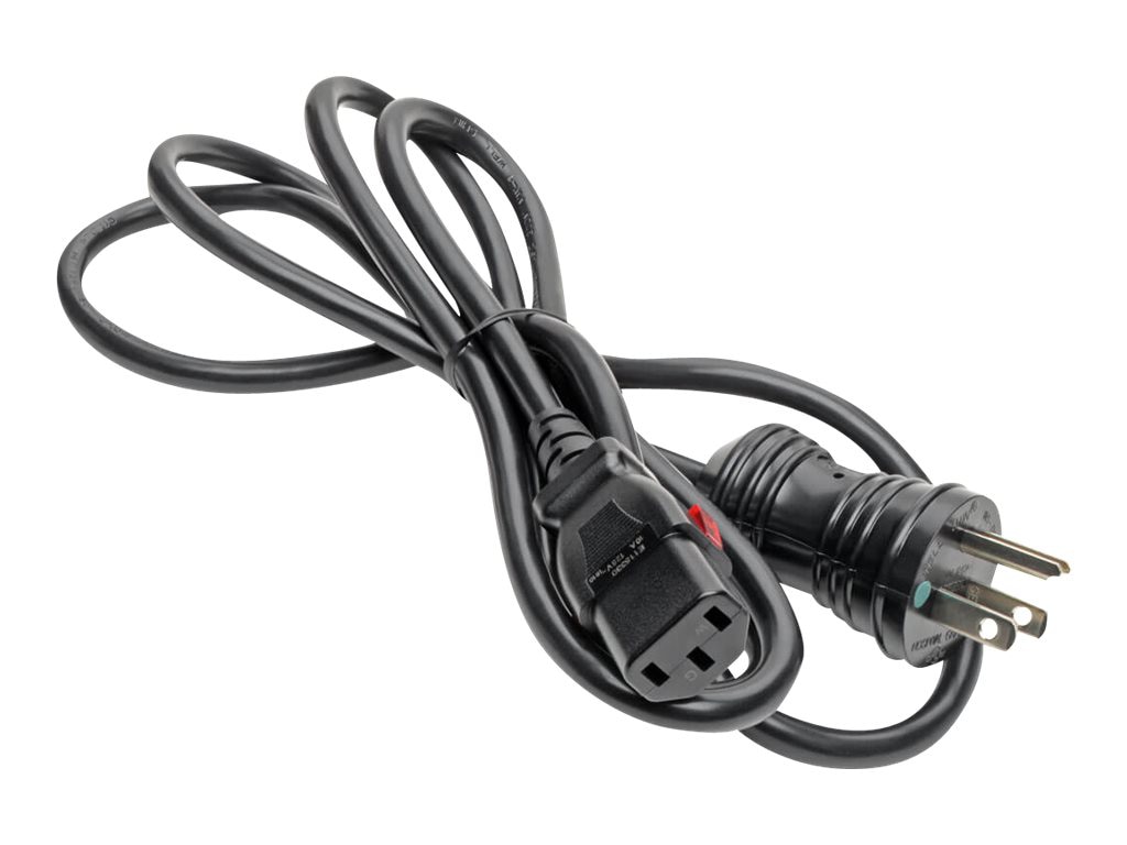 Thumbnail 3 of 8 for Eaton Tripp Lite Series Hospital-Grade Power Cord, NEMA 5-15P to Locking IEC C13 - Green Dot, 10A, 125V, 18 AWG, 6 ft.