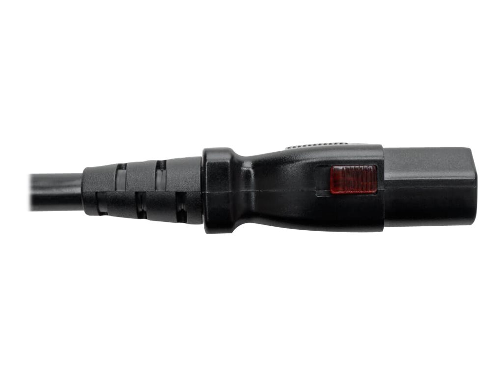 Thumbnail 5 of 8 for Eaton Tripp Lite Series Hospital-Grade Power Cord, NEMA 5-15P to Locking IEC C13 - Green Dot, 10A, 125V, 18 AWG, 6 ft.
