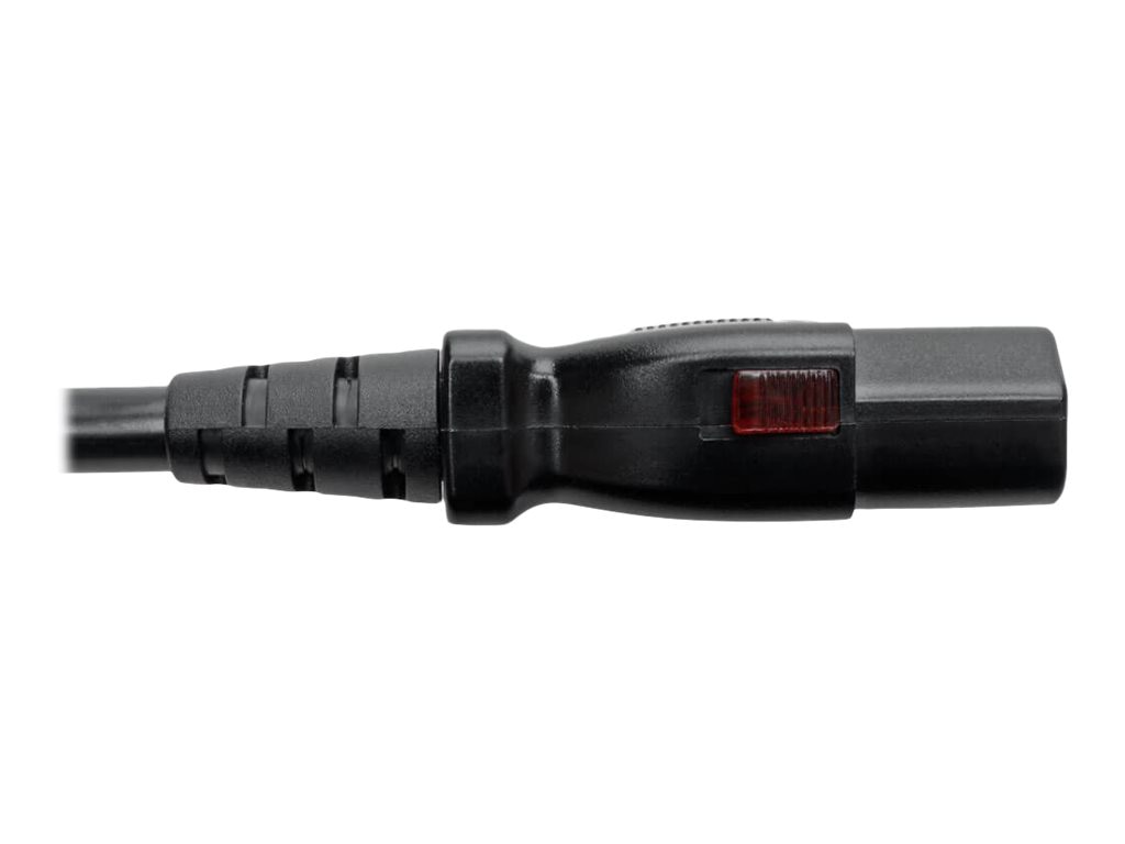 Thumbnail 5 of 8 for Eaton Tripp Lite Series Hospital-Grade Power Cord, NEMA 5-15P to Locking IEC C13 - Green Dot, 10A, 125V, 18 AWG, 10 ft.