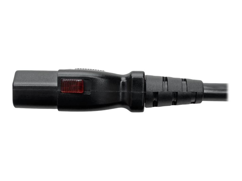Thumbnail 6 of 8 for Eaton Tripp Lite Series Hospital-Grade Power Cord, NEMA 5-15P to Locking IEC C13 - Green Dot, 10A, 125V, 18 AWG, 10 ft.