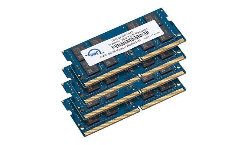 Other World Computing - DDR4 - kit - 64 GB: 4 x 16 GB - SO-DIMM 260-pin - 2400 MHz / PC4-19200 - unbuffered
