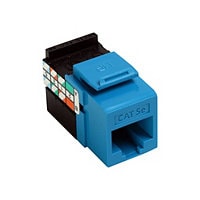 Leviton QuickPort Snap-In Connector, 8-Conductor, GigaMax, Cat5e, Blue