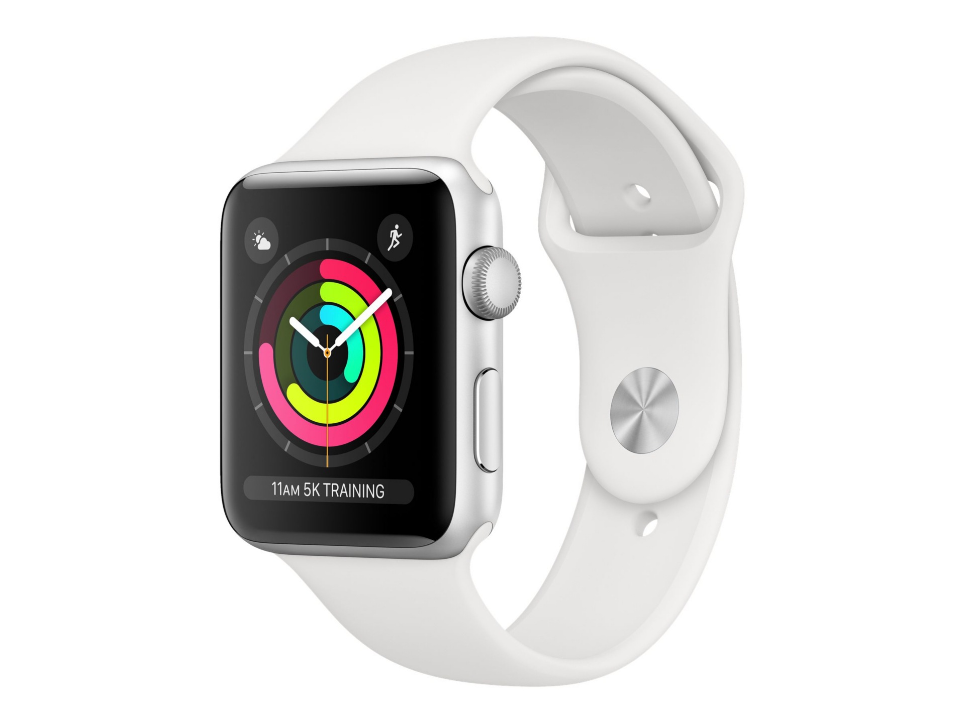 Apple Watch Series 3 (GPS) - silver aluminum - smart watch with sport band