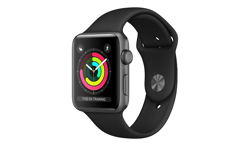 Apple Watch Series 3 (GPS) - space gray aluminum - smart watch with sport b