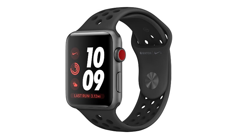 Apple Watch Nike+ Series 3 (GPS + Cellular) - space gray aluminum - smart w