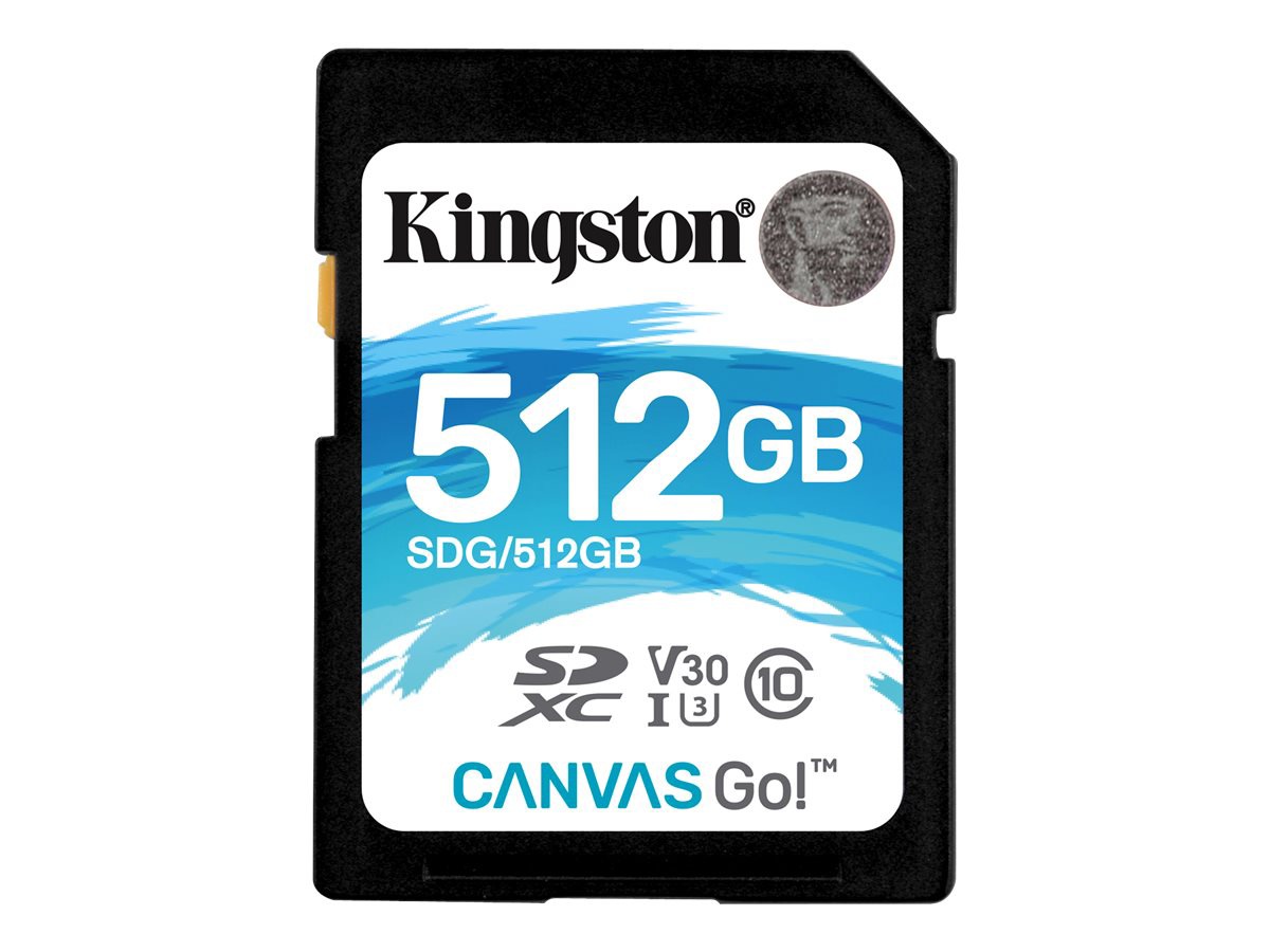 Kingston Canvas Go! - flash memory card - 512 GB - SDXC UHS-I