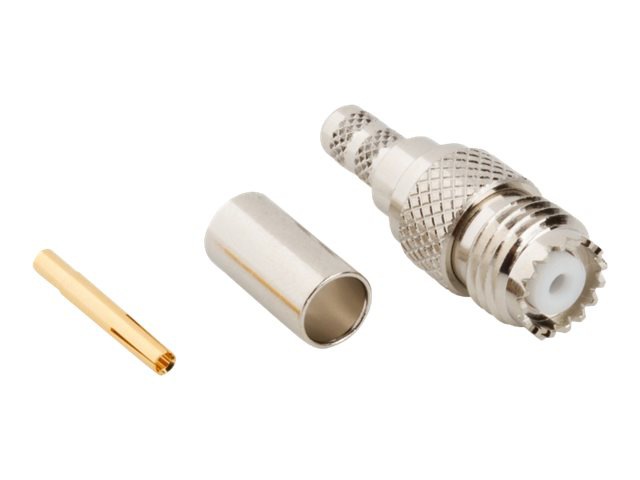 Amphenol Mini-UHF Straight Crimp Jack Connector for RG-58 Coaxial Cable