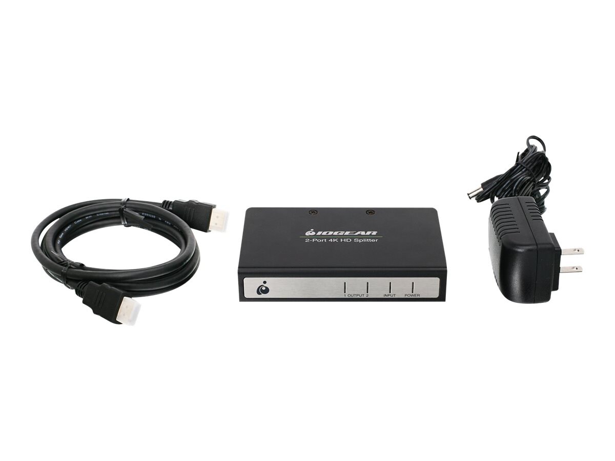 IOGEAR GHSP8422B - video/audio splitter - 2 ports