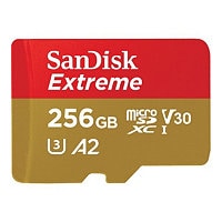SanDisk Extreme - flash memory card - 256 GB - microSDXC UHS-I