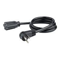 StarTech.com 3ft (1m) Power Extension Cord, Right 5-15P to 5-15R, 16AWG