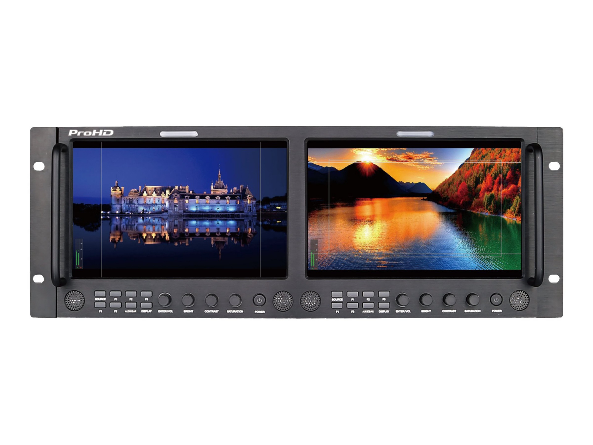JVC ProHD DT-X93HX2 dual LCD monitor system