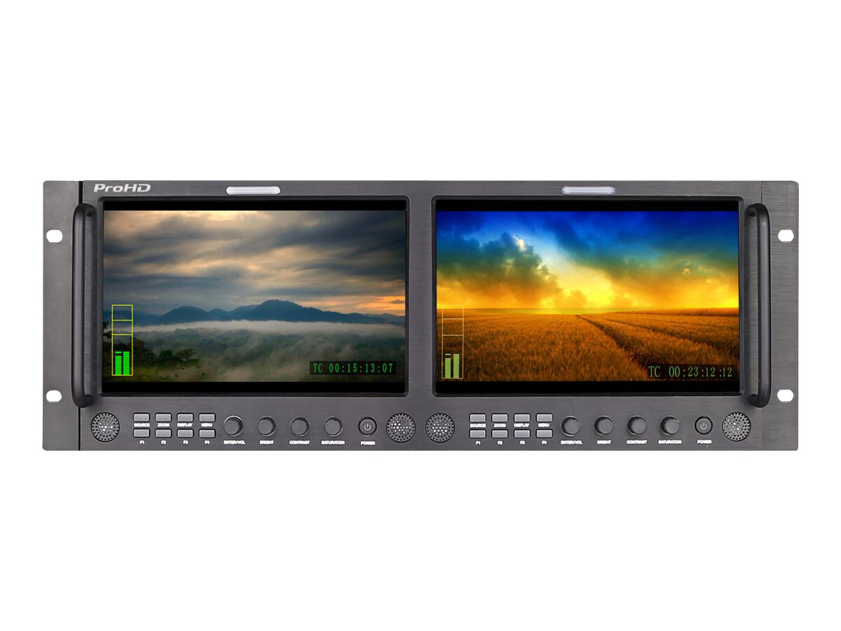 JVC ProHD DT-X92HX2 - dual LCD monitor system